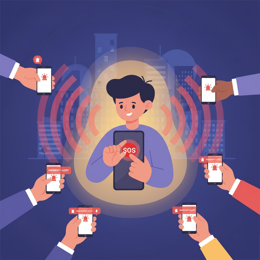 SOS Alert Illustration
